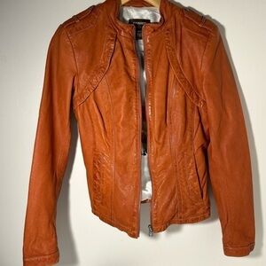 Danier leather tab moto jacket women’s size xs